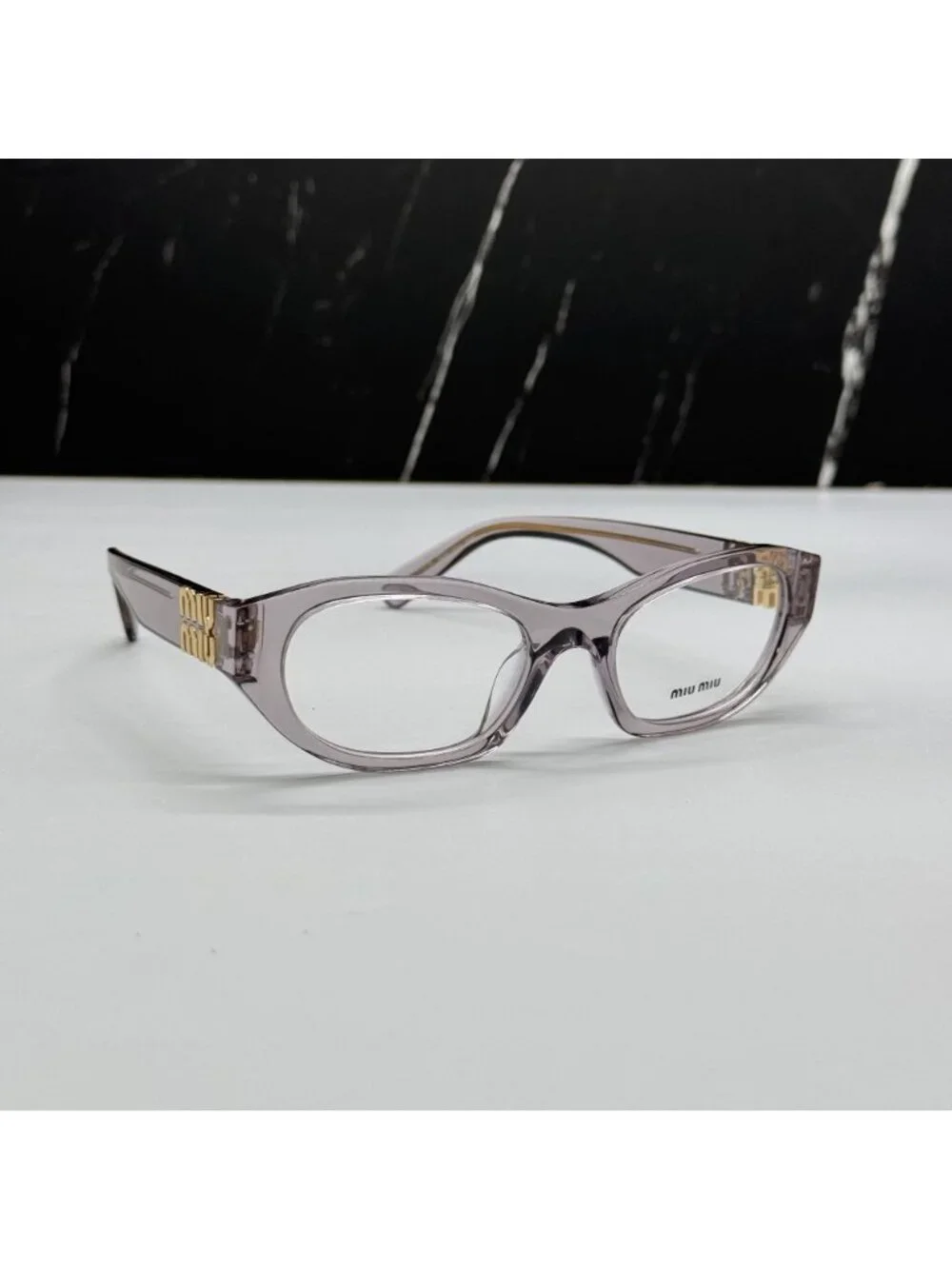 New Miu Miu Pink Clear Eyeglasses MU03WV 12W1O1